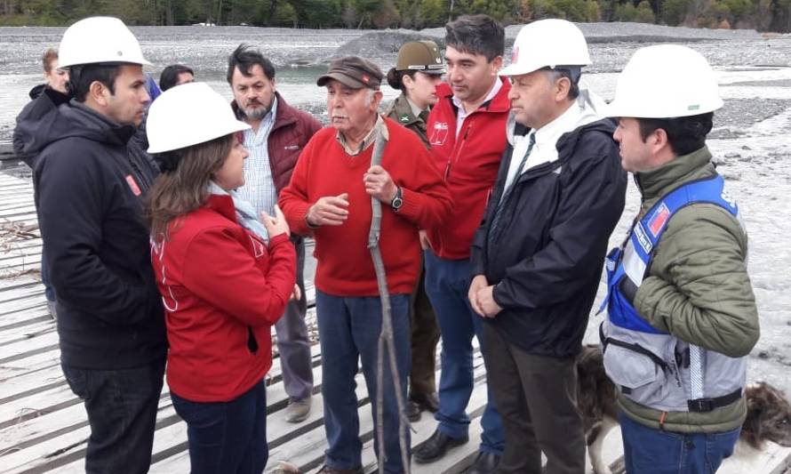 Buscan prevenir crecidas del río Mosco en Villa O´Higgins