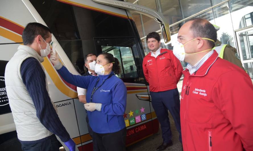 Para fin de semana largo: Anuncian barrera sanitaria en Terminal de Buses de Valdivia