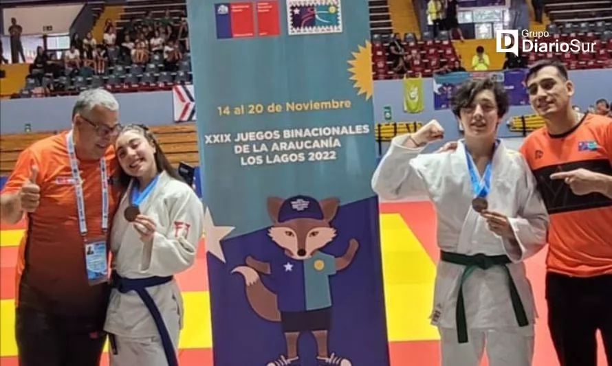 Judocas ayseninos se quedan con el bronce en Juegos de la Araucanía