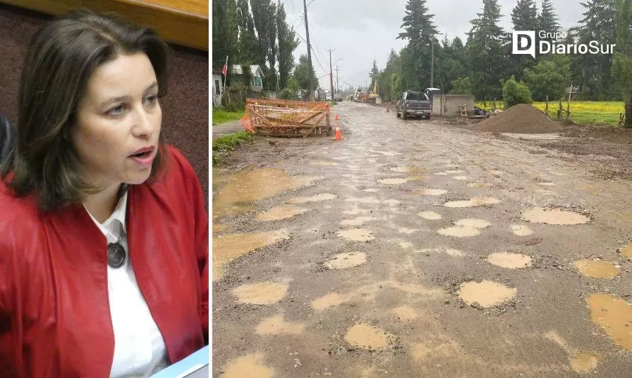 Senadora Órdenes fustiga al MOP por estado de caminos