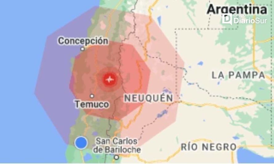 Fuerte sismo se registra en el centro-sur de Chile