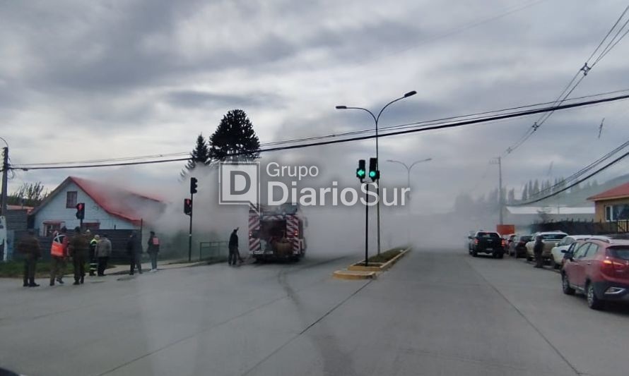 Incendio moviliza a Bomberos de Coyhaique 