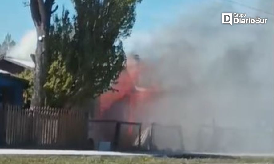 Bomberos acudió a incendio en Balmaceda