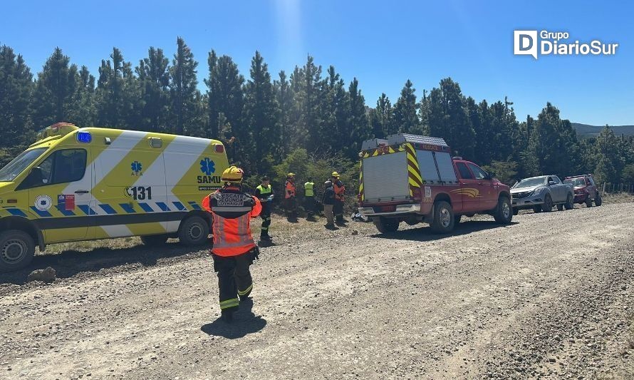 Cuatro lesionados en dos emergencias simultáneas en Coyhaique
