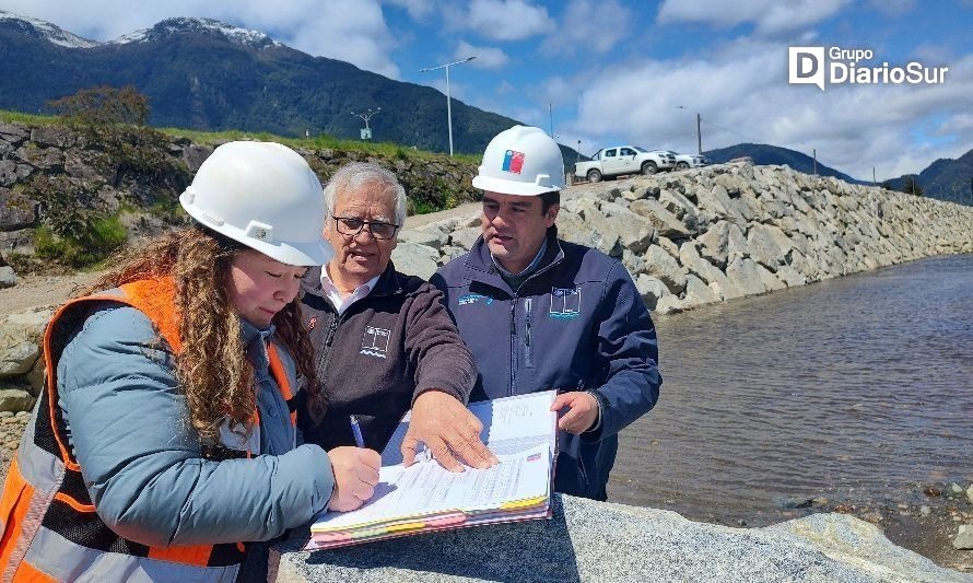 Inician construcción de nueva etapa de obras fluviales en el río Aysén