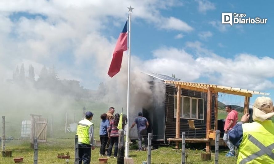 Local de comida se incendió en Villa Ortega