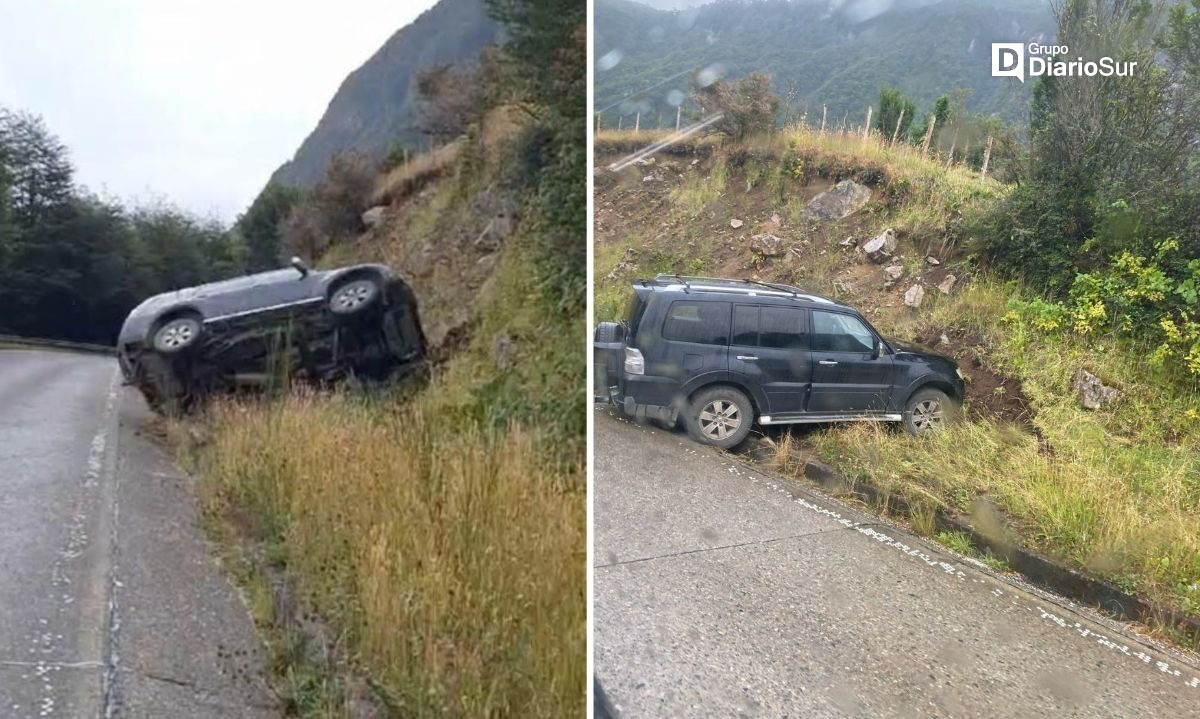 Conductor chocó contra cerro en la ruta Coyhaique-Puerto Aysén