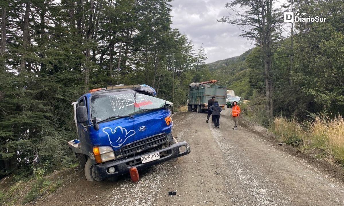 Camiones colisionaron en ruta a Tortel