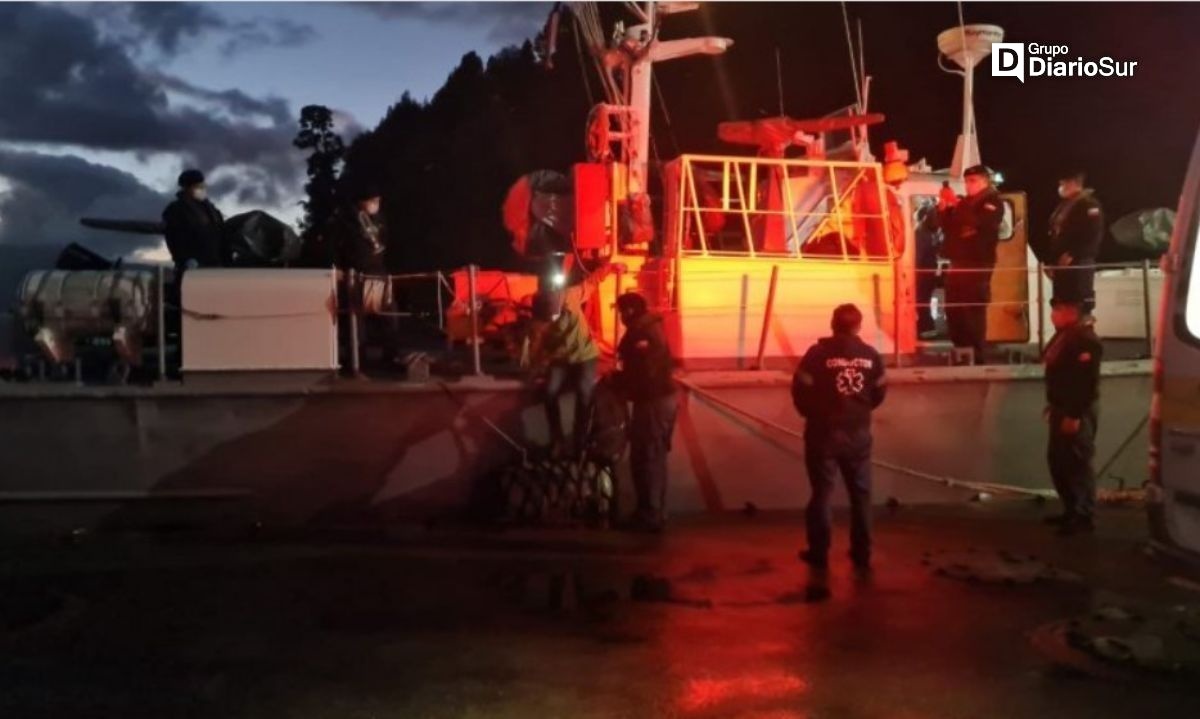 Armada hizo evacuación médica desde bahía Aldunate a Puerto Cisnes