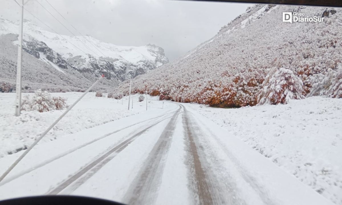 Conductores piden precaución por la presencia de nieve