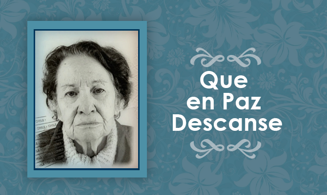 [Defunción] Falleció María Eliana Carvajal Herrera Q.E.P.D